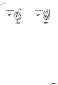 8651044010-HORN ASSY, HIGH PITCHED