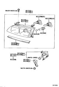 8114333020-MOTOR, HEAD LAMP