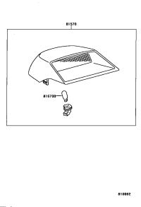 8157033080E0-LAMP ASSY, CENTER STOP