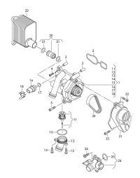 06H121026DE-WATER PUMP-A3/A4/A5/TT