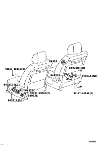 849210N020A1-KNOB, POWER SEAT SWITCH