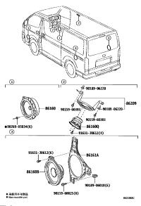 8616026550-SPEAKER ASSY, FRONT NO.1