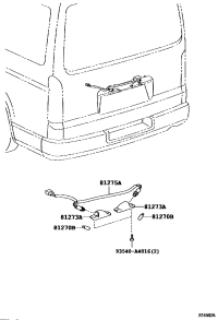 8169526010-CORD, LICENSE PLATE LAMP