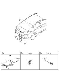 957504V010-CAMERA ASSY-BACK VIEW