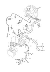 4KG614705B-Tube, from master cylinder to hydraulic unit