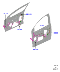CS7T14K138YFB-Cable assy-fr seat