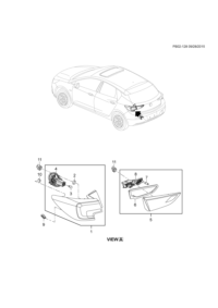 39015949-Lamp assy-rr body strut