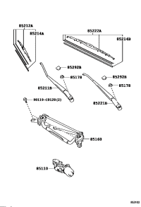 851100D150-MOTOR ASSY, WINDSHIELD WIPER