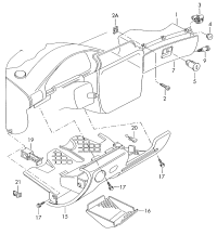 3B1857101B-Glove box assy