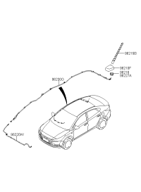96220F9000-FEEDER CABLE-ANTENNA MAIN NO.1