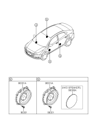 96330F9000-Speaker assy., door