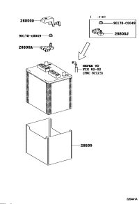 2889928090-INSULATOR, BATTERY