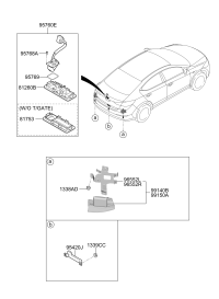 99150F0500-Radar module assy-rr angular rh