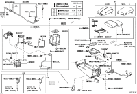 5890560270A0-DOOR SUB-ASSY, CONSOLE COMPARTMENT(FOR COOL BOX)