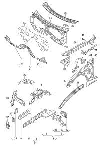7L0804469C-Crossmember, footrest
