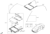 81610J4000-PANEL ASSY-SUNROOF GLASS