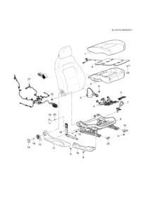 13413629-Sensor, s/belt awareness, passenger