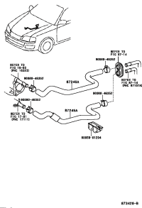 8724507070-HOSE, HEATER WATER, INLET B