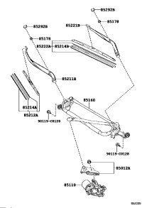 851500E080-LINK ASSY, WINDSHIELD WIPER