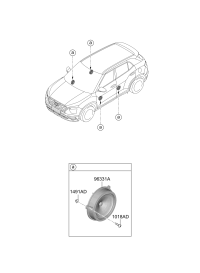 96330R9000-Speaker assy., door