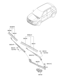 98120R9000-Linkage assy-w/wpr