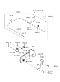 98510H1000-MOTOR & PUMP ASSY-W/S WASHER