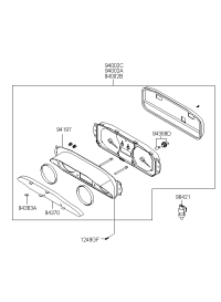 940232C241-Cluster assy-instrument (KPH)
