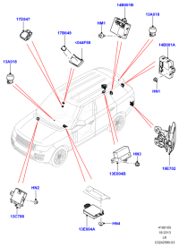 LR038535-SENSOR ASSY-WHEEL SPEED,LH