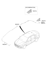 96220J1100-FEEDER CABLE-ANTENNA MAIN NO.1