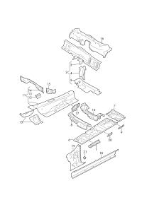 8W0801525-RAIL-ROOF SIDE INR,RH