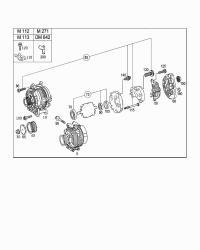 0111549102-ALTERNATOR 14V/150A-S(W220)199