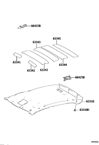 6331002D60B0-HEADLINING ASSY, ROOF