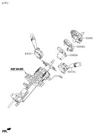 934104D200-SWITCH ASSY-LIGHTING & T/SIG