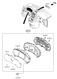 940034D131-CLUSTER ASSY-INSTRUMENT