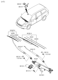 981104D000-MOTOR ASSY-WINDSHIELD WIPER