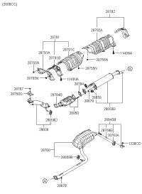 287000R050-PIPE-TAIL W/MUFFLER