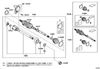 4341076010-SHAFT ASSY, FRONT DRIVE, RH