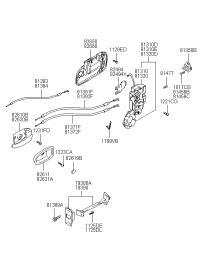 8131026011-Latch assy-dr