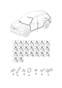 3CC971001-Wire, center confirm## chassis number when ordering.