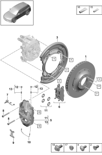 9Y0615601E-PORSCHE PANAMERA BRAKE DISC