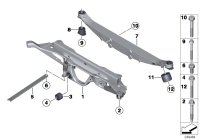 33319804723-Member, rear axle frame