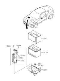 371123J000-Insulator, battery