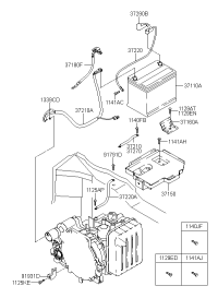 3715008000-TRAY ASSY-BATTERY