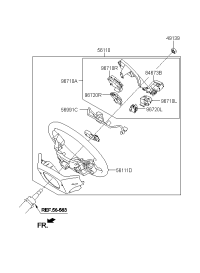 967302W000NBC-SWITCH ASSY-STRG REMOTE CONT L