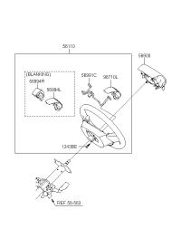561100Q150M5-WHEEL ASSY-STEERING