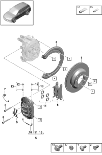 9Y0698451J-Brake pad set for disc brake