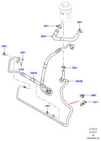 LR013834-HOSE ASSY-EGR COOLER,OUT