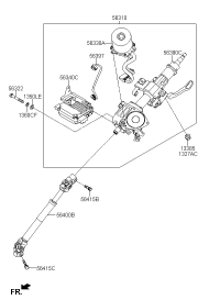 56310B8250-COLUMN ASSY-UPPER