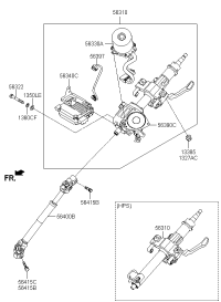 563102W100-COLUMN ASSY-UPPER