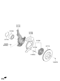 51716F0500-KNUCKLE-FRONT AXLE,RH